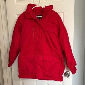 Vintage Eddie Bauer Red Winter Jacket Size Medium